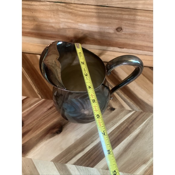 Vintage Silverplate Pitcher with Ice Lip By Gorman - Picture 15 of 15